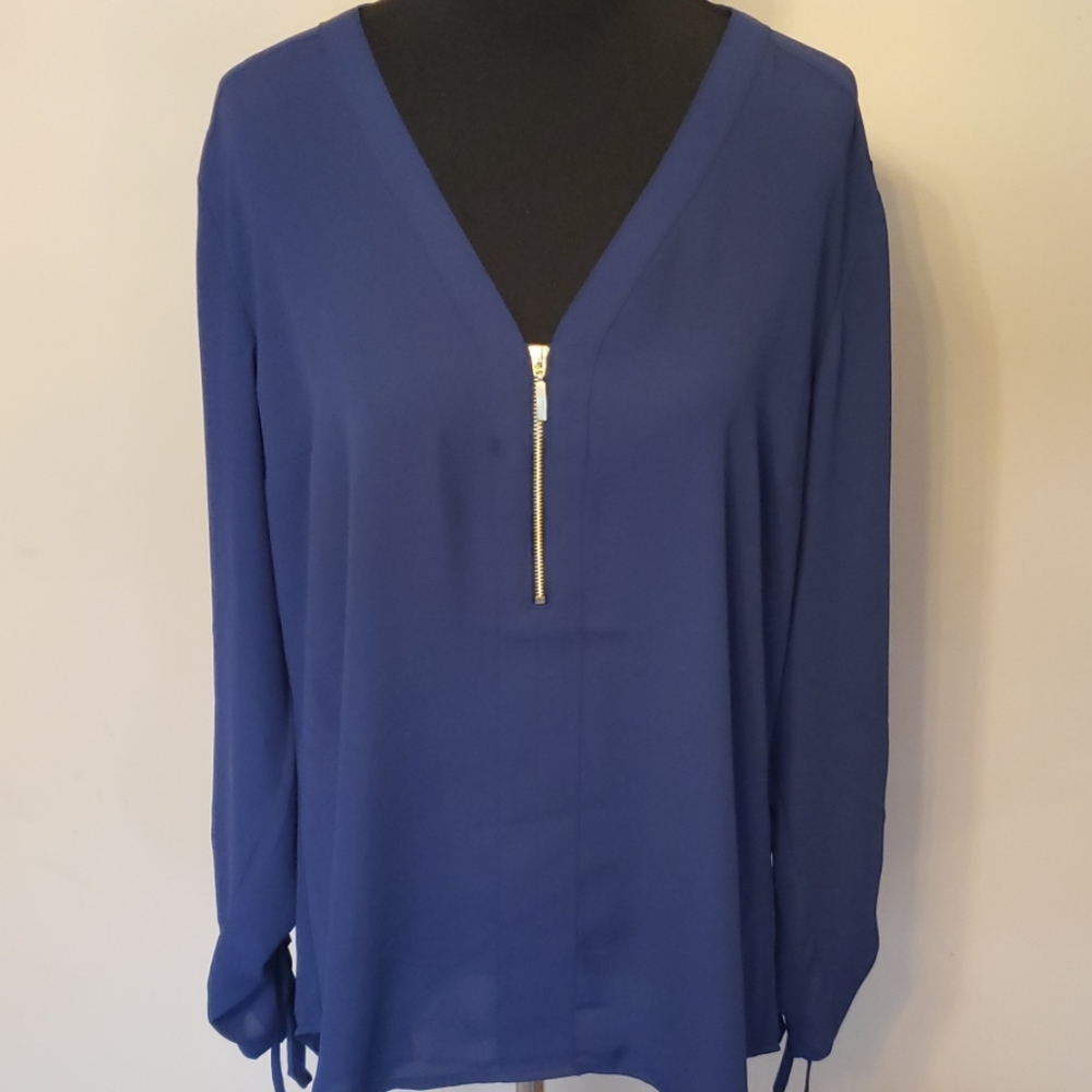 Navy Express Gold Zip top